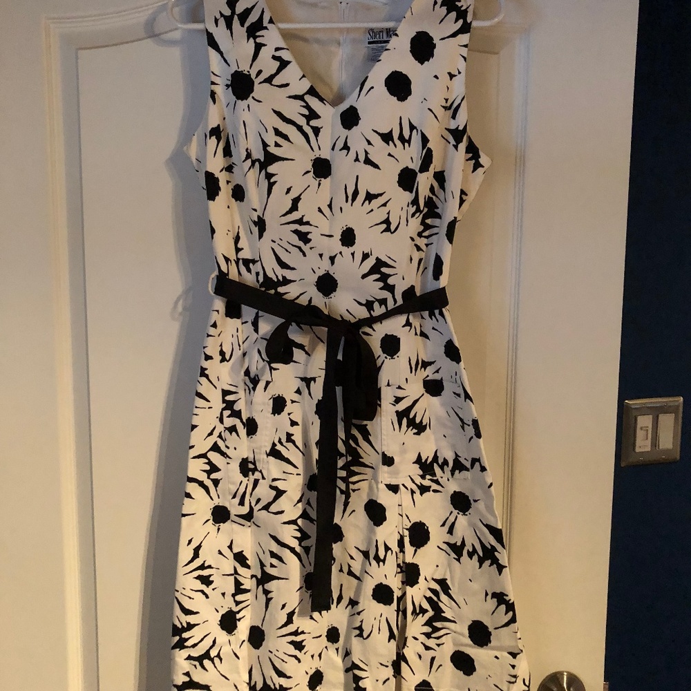 Black and White floral dress